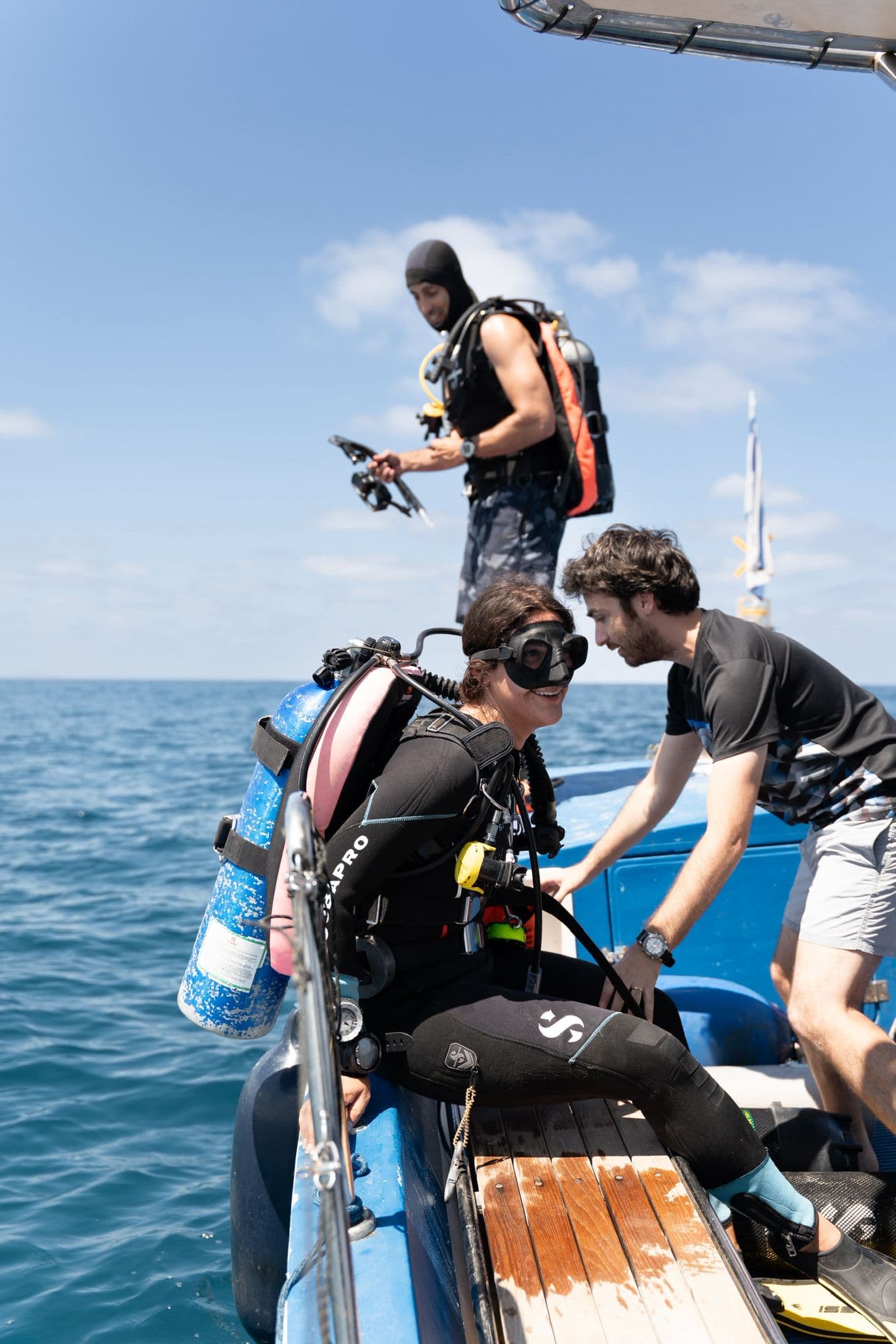 Fieldwork at sea