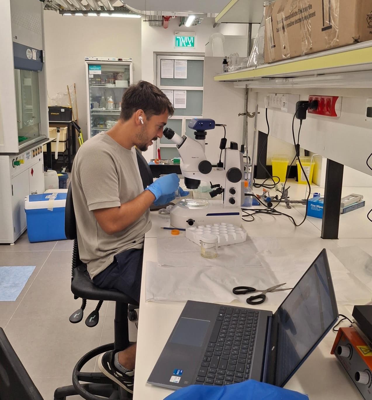 Lab team at work